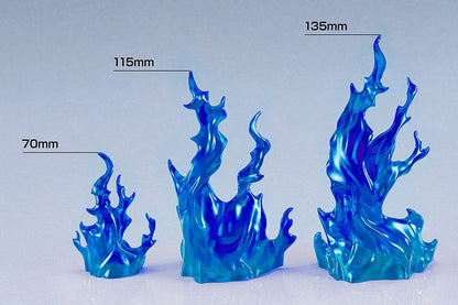 De enkle effektdelene for figurer Flames: Blå