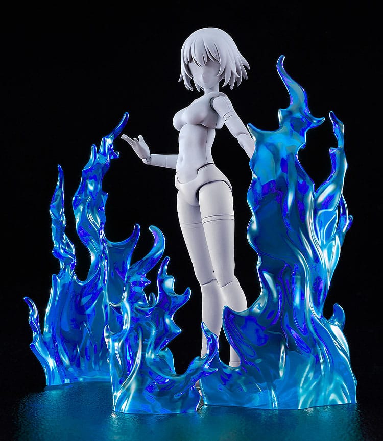 De enkle effektdelene for figurer Flames: Blå