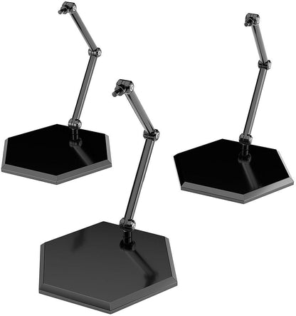 Basit Stand Mini Nendoroid Mini Figürler ve Modeller için Daha Fazlası Siyah Altıgen Tip 3'lü Paket