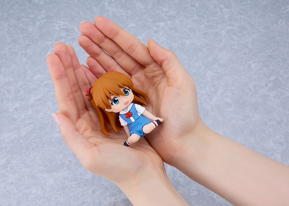 Rebuild of Evangelion Mascota de Goma Nendroid Plus Mini Figura Asuka Shikinami Langley 8 cm