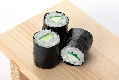 Sushi Plastic Model Kit 1/1 Kappa Maki (Cucumber Sushi Roll) (re-run) 3 cm