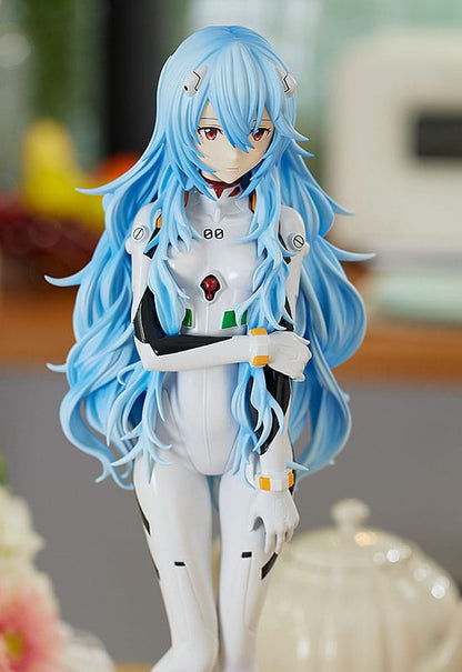 Reconstrucción de Evangelion Pop Up Parade XL PVC Statue Rei Ayanami: cabello largo ver. 38 cm