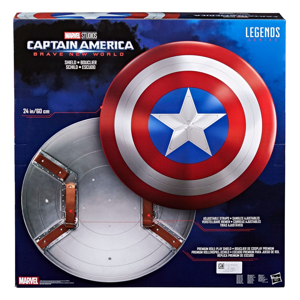 Captain America: Brave New World Marvel Legends Premium Role-Play Shield 60 cm