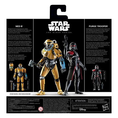 Star Wars: Obi-Wan Kenobi Black Series Aksiyon Figürü 2'li Paket NED-B ve Purge Trooper Exclusive 15 cm