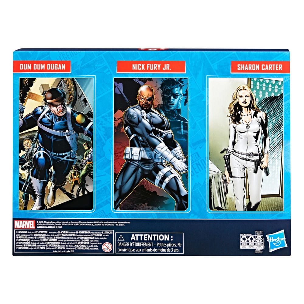 Captain America Marvel Legends Action Figura 3 Pack S.H.I.E.L.D. 15 cm