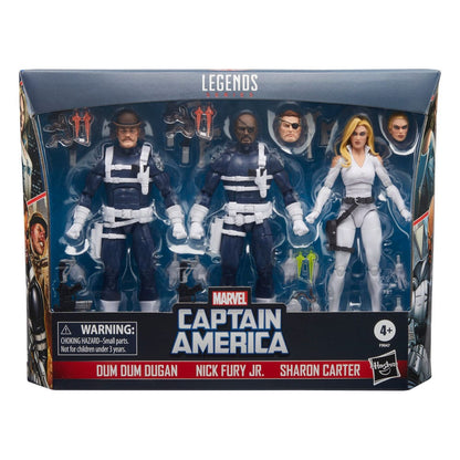 Captain America Marvel Legends Action Figura 3 Pack S.H.I.E.L.D. 15 cm