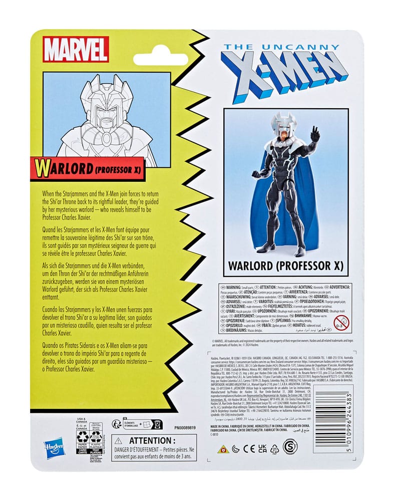 Tuhaf X-Men Marvel Legends Action Figure Warlord (Profesör X) 15 cm