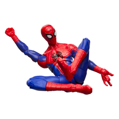 Örümcek Adam: Örümcek Verse Marvel Legends Action figürü Peter Parker 15 cm karşısında