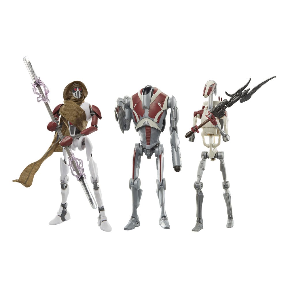 Star Wars Jedi: Survivor Black Series Action Figur 3-Pack Magna Guard, Super Battle Droid & Battle Droid