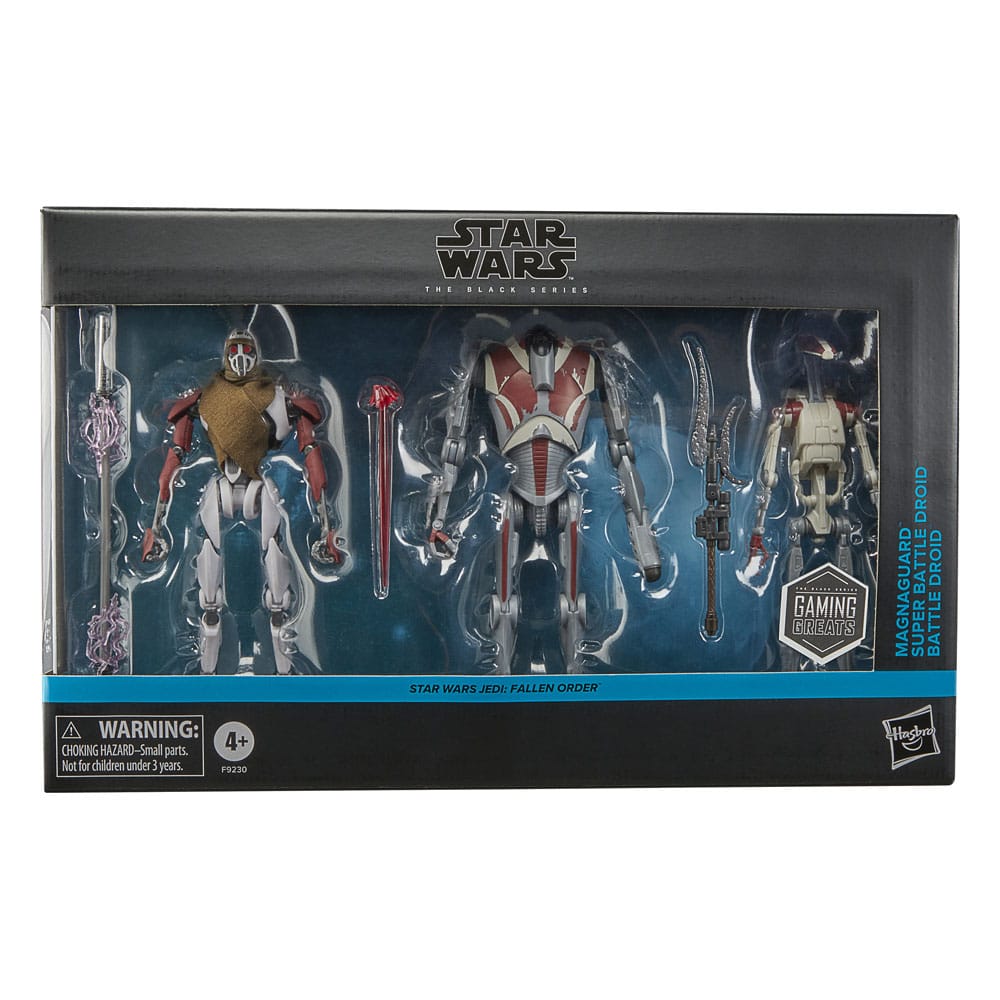 Star Wars Jedi: Survivor Black Series Aksiyon Figürü 3'lü Paket Magna Guard, Süper Savaş Droidi ve Savaş Droidi