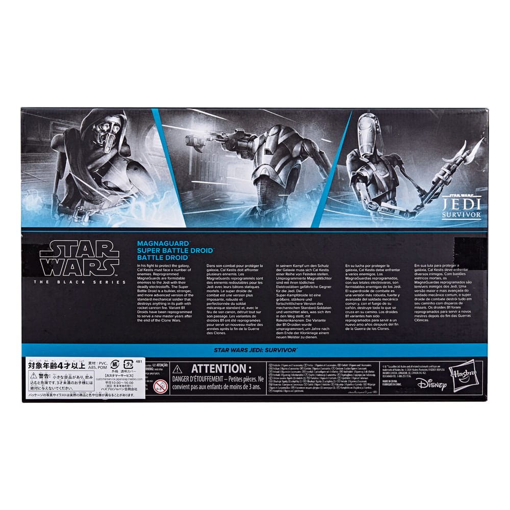 Star Wars Jedi: Survivor Black Series Aksiyon Figürü 3'lü Paket Magna Guard, Süper Savaş Droidi ve Savaş Droidi