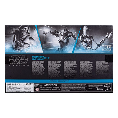Star Wars Jedi: Survivor Black Series Action Figur 3-Pack Magna Guard, Super Battle Droid & Battle Droid