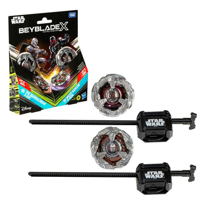 Beyblade X og Star Wars samarbejder The Mandalorian 3-60F vs. Moff Gideon 3-80N