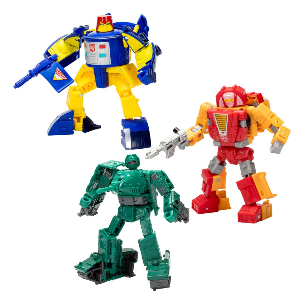 Transformers Legacy United Deluxe Class Action Şekil 3 Pack Go-Bot Guardians 14 cm