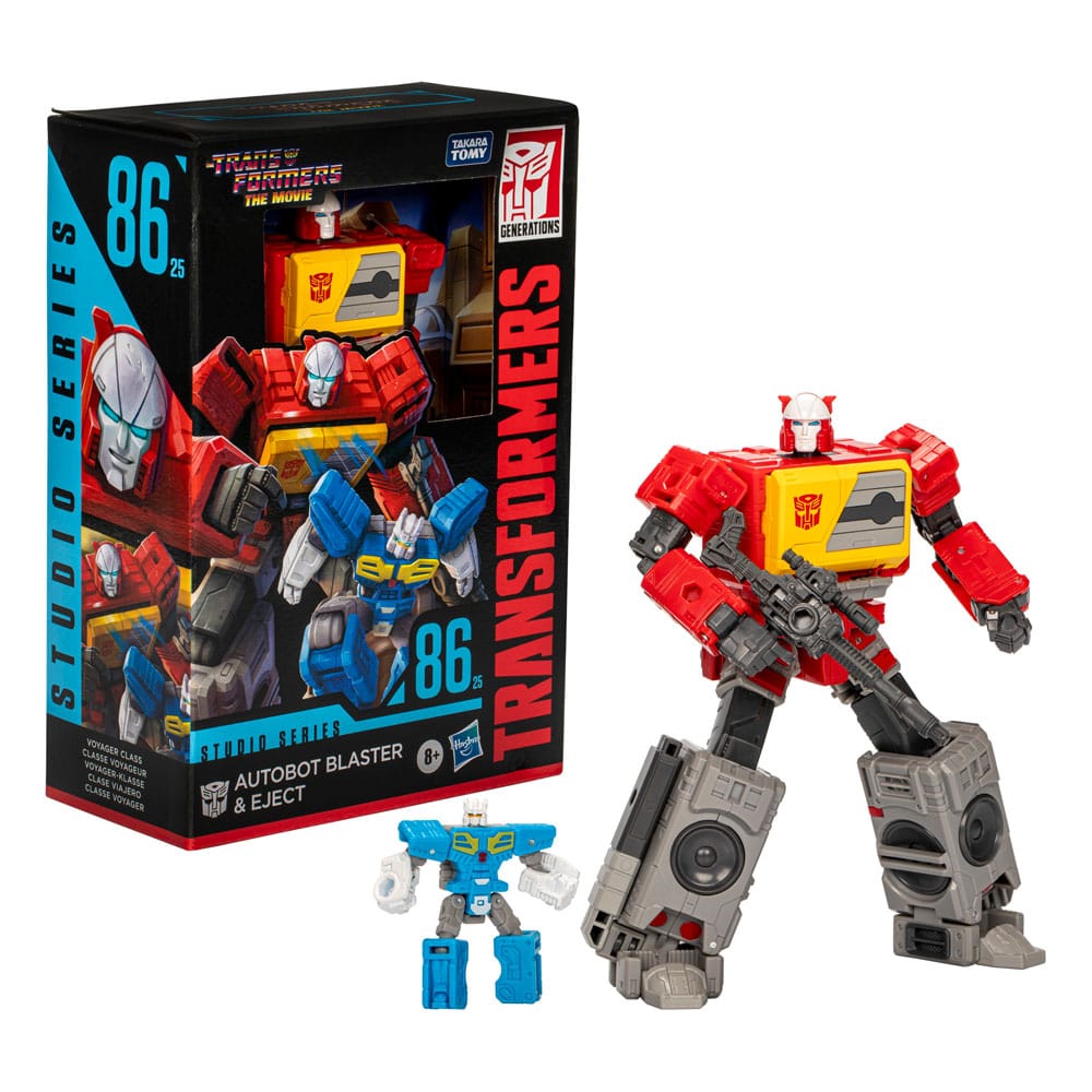 The Transformers: The Movie Generations Studio Series Voyager Class Action Figure Autobot Blaster ed Eject 16 cm