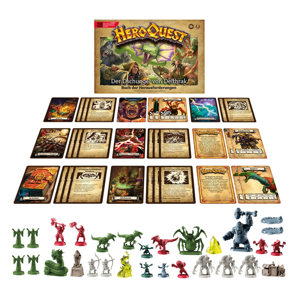 Eroquest Board Game Expansion Der Dschungel von Delthrak Quest Pack *Versione tedesca *