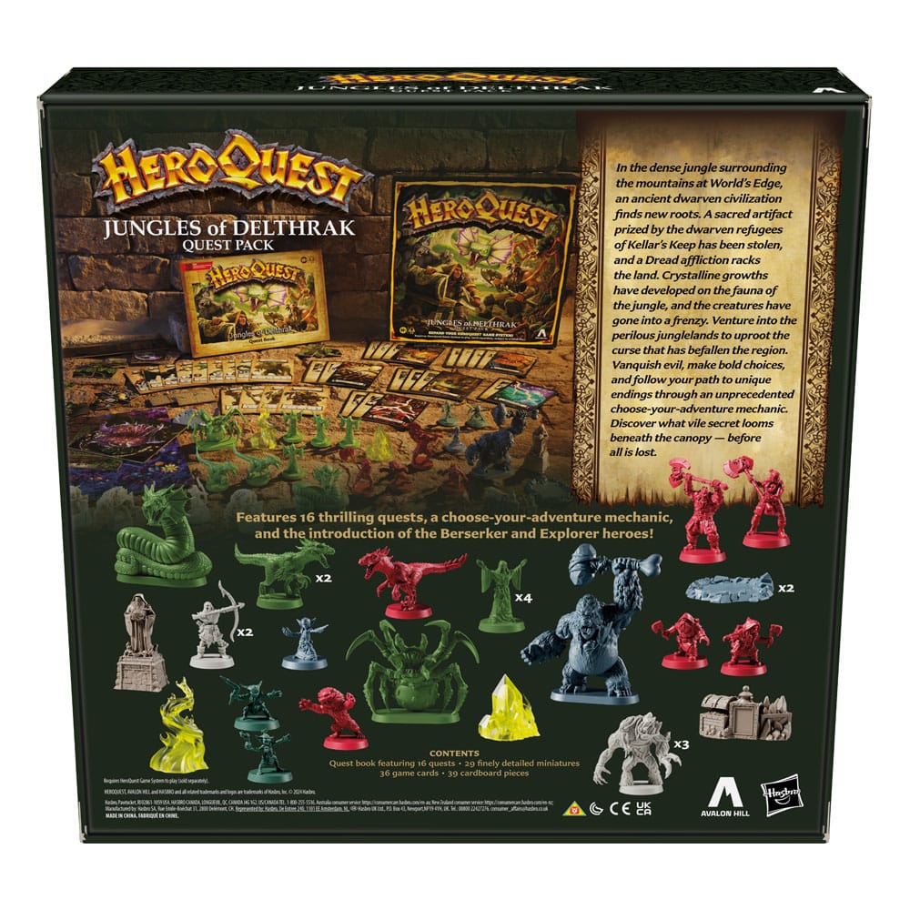 HeroQuest Board Game Expansion Jungles of Delthrak Quest Pack *English Version *