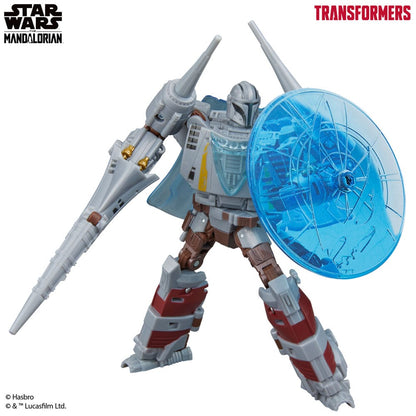 Star Wars x Transformers Actionfigur Le Mandalorian / N-1 Starfighter 19 cm