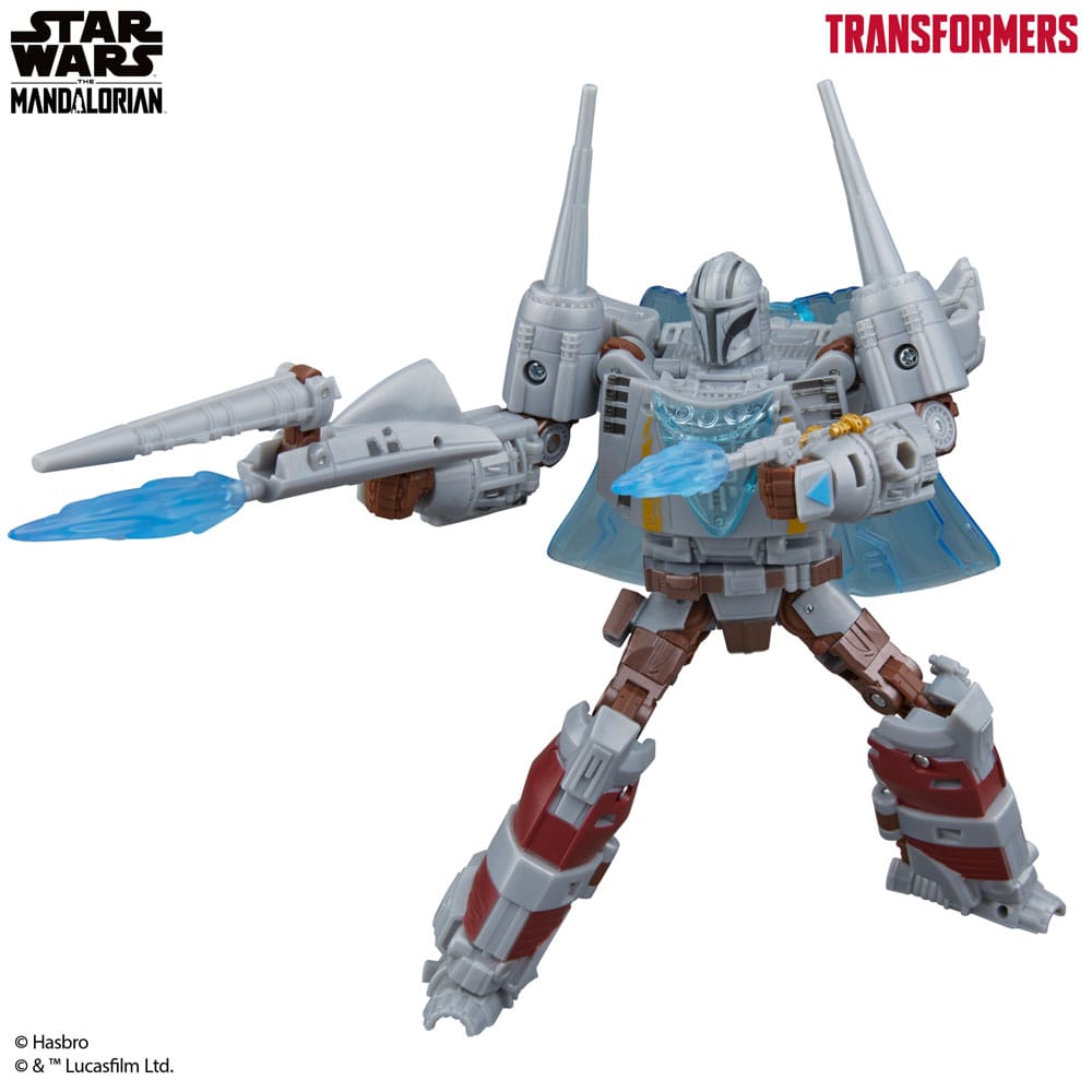 Star Wars X Transformers Actie Figuur The Mandalorian / N-1 Starfighter 19 cm