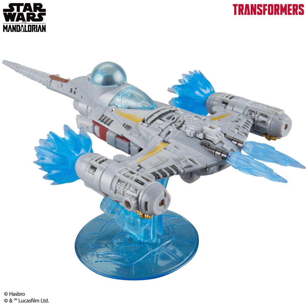 Star Wars x Transformers Actionfigur Le Mandalorian / N-1 Starfighter 19 cm