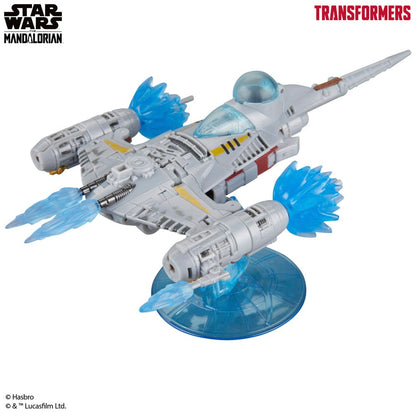 Star Wars x Transformers Actionfigur Le Mandalorian / N-1 Starfighter 19 cm