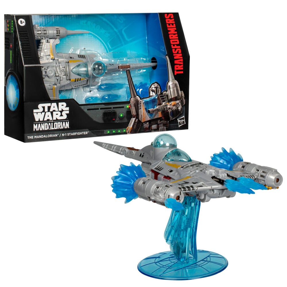 Star Wars X Transformers Actie Figuur The Mandalorian / N-1 Starfighter 19 cm