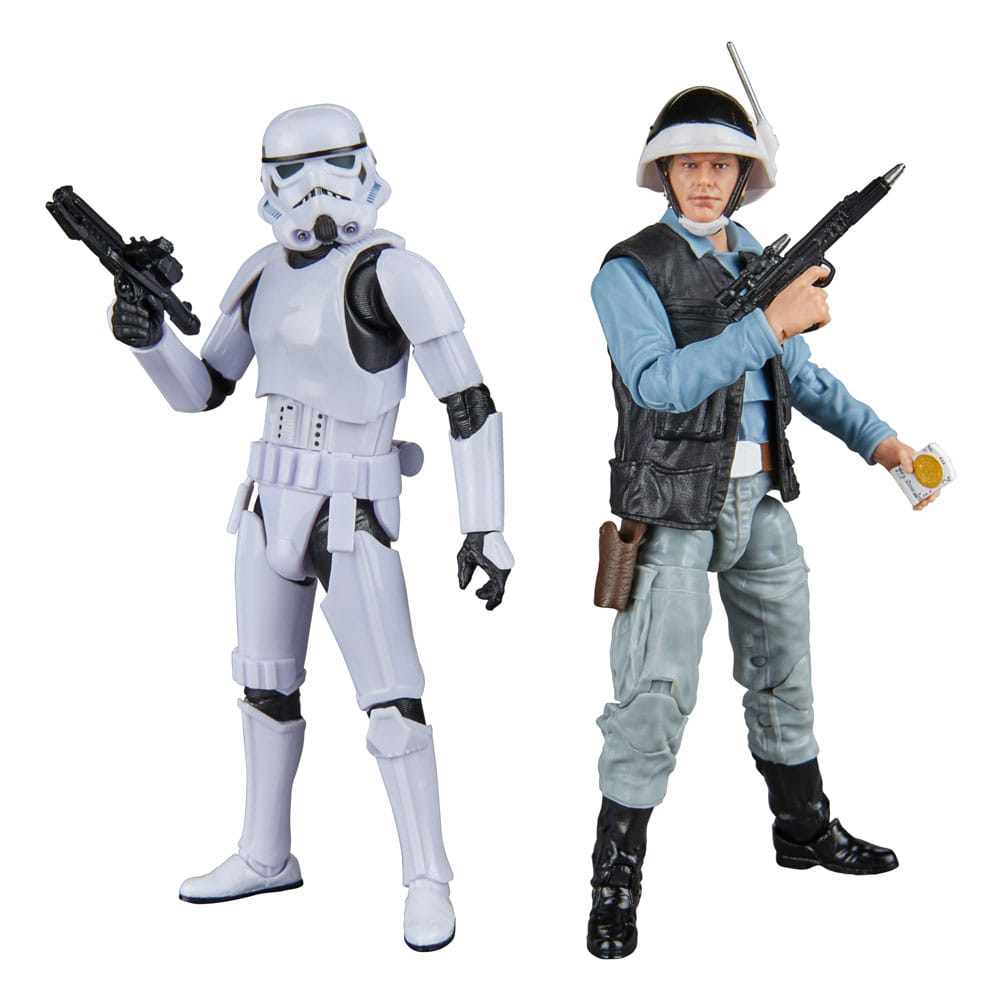 Yıldız Savaşları Bölüm IV Black Serisi Aksiyon Şekil 2 Pack Rebel Trooper & Stormtrooper 15 cm