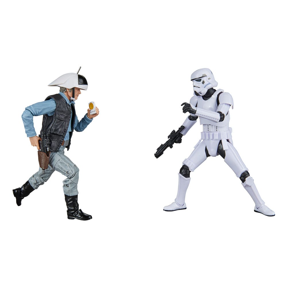 Yıldız Savaşları Bölüm IV Black Serisi Aksiyon Şekil 2 Pack Rebel Trooper & Stormtrooper 15 cm