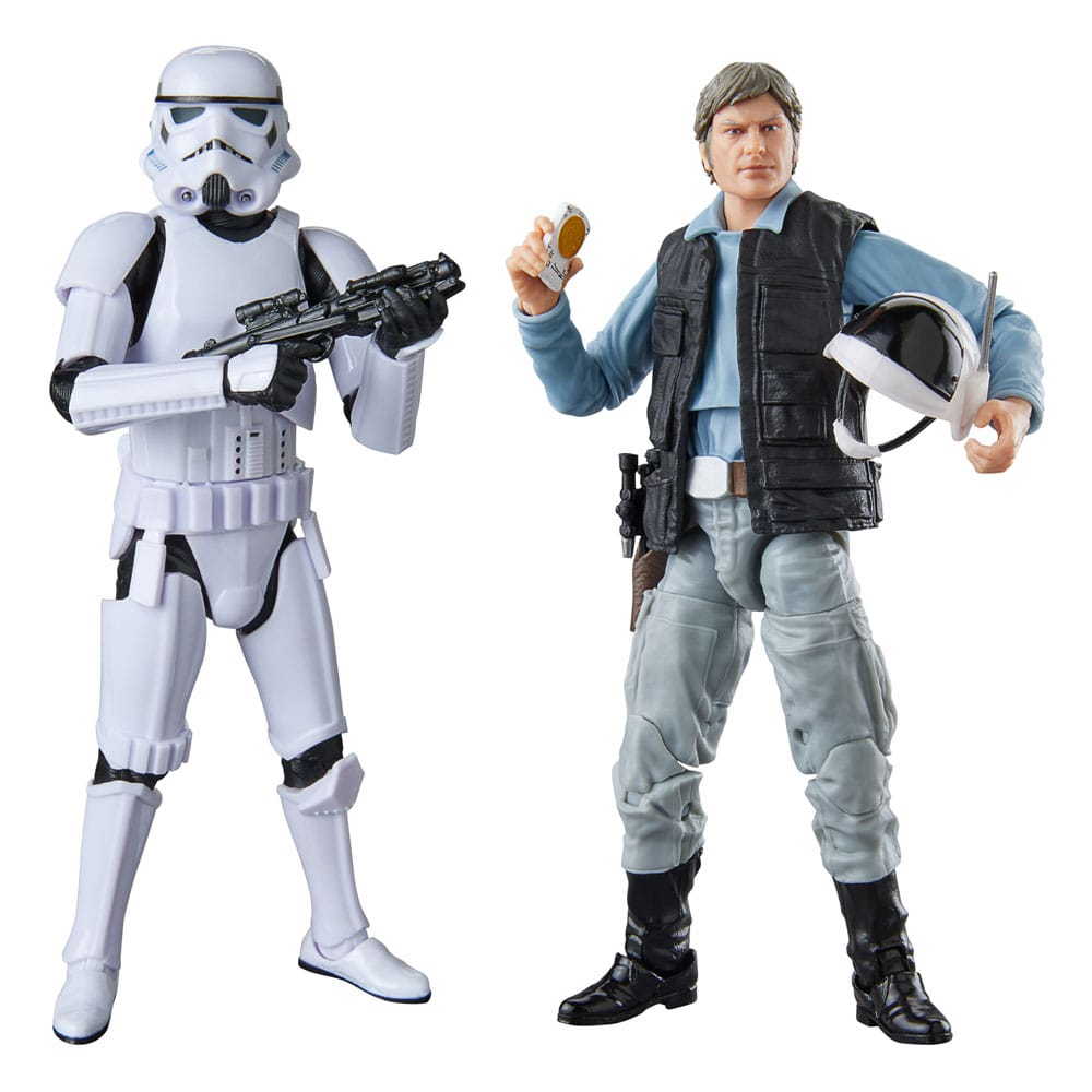 Yıldız Savaşları Bölüm IV Black Serisi Aksiyon Şekil 2 Pack Rebel Trooper & Stormtrooper 15 cm