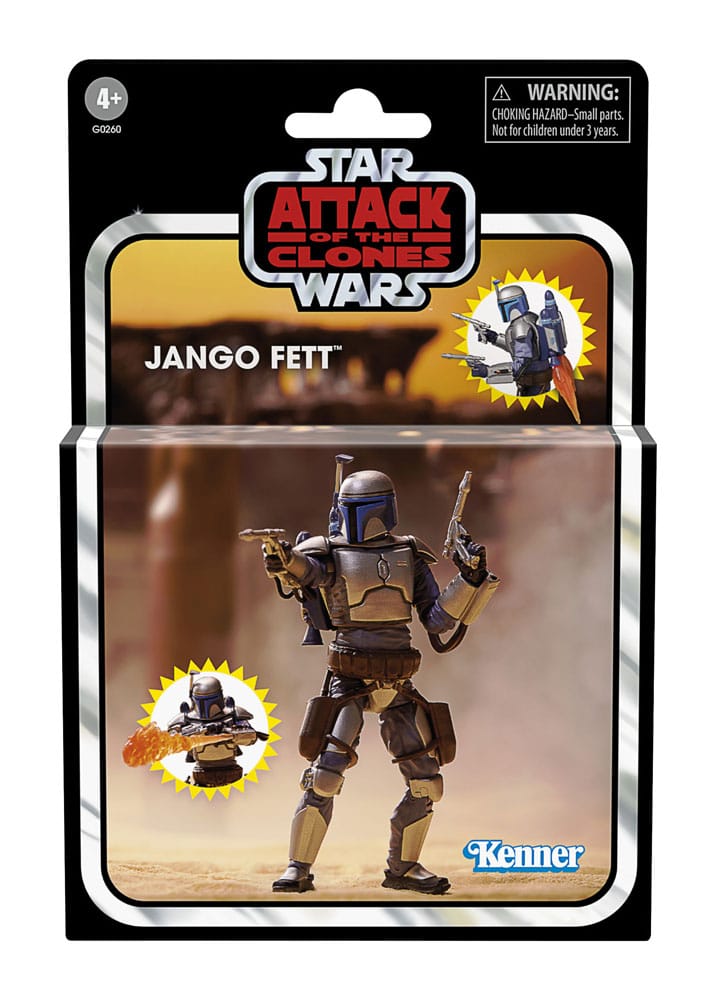 Star Wars Bölüm II Vintage Koleksiyon Aksiyon Figürü Jango Fett 10 Cm