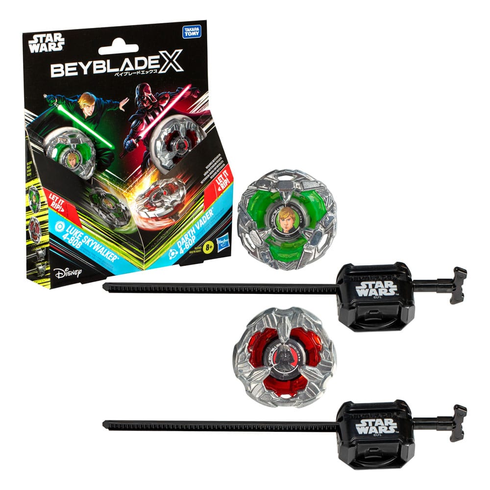 Beyblade X og Star Wars samarbeider Luke Skywalker 4-80B vs. Darth Vader 4-60B