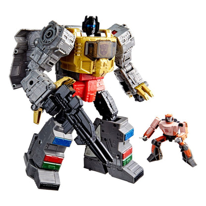 Transformers: Film Stüdyosu Serisi Lider Sınıfı Aksiyon Figürü Dinobot Grimlock ve Autobot Wheelie 22 cm