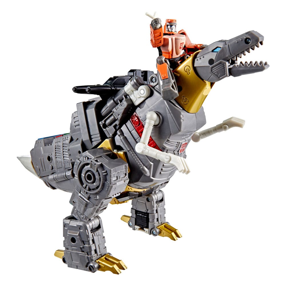 Transformers: Film Stüdyosu Serisi Lider Sınıfı Aksiyon Figürü Dinobot Grimlock ve Autobot Wheelie 22 cm