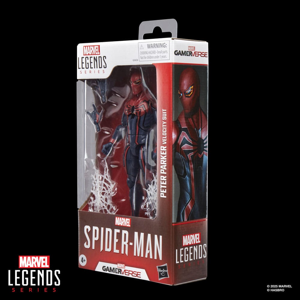 Spider-Man Marvel Legends Gamervers Action Figure Peter Parker Velocity Suit 15 cm