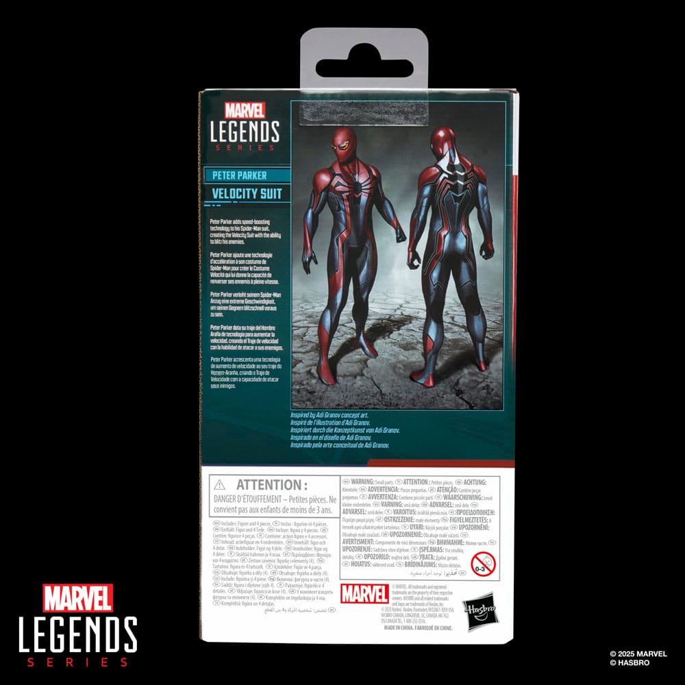 Spider-man Marvel Legends Gamerverse actie Figuur Peter Parker Velocity Suit 15 cm