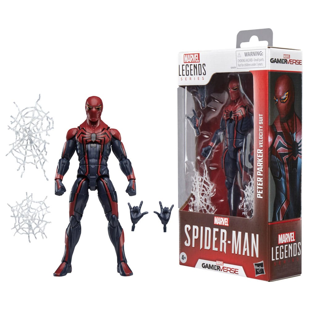 Spider-man Marvel Legends Gamerverse actie Figuur Peter Parker Velocity Suit 15 cm