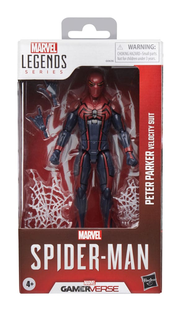 Spider-Man Marvel Legends Gamervers Action Figure Peter Parker Velocity Suit 15 cm