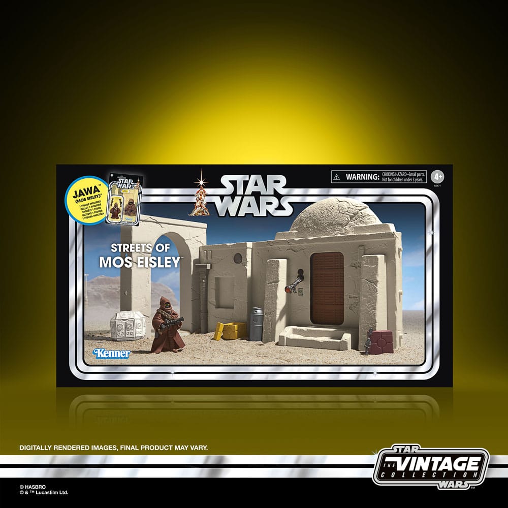 Star Wars avsnitt IV Vintage Collection Playset Streets of Mos Eisley med Jawa Action Figure