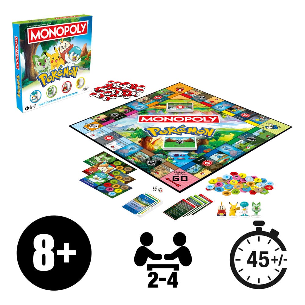Gioco da tavolo Pokémon Monopoli *Versione inglese*