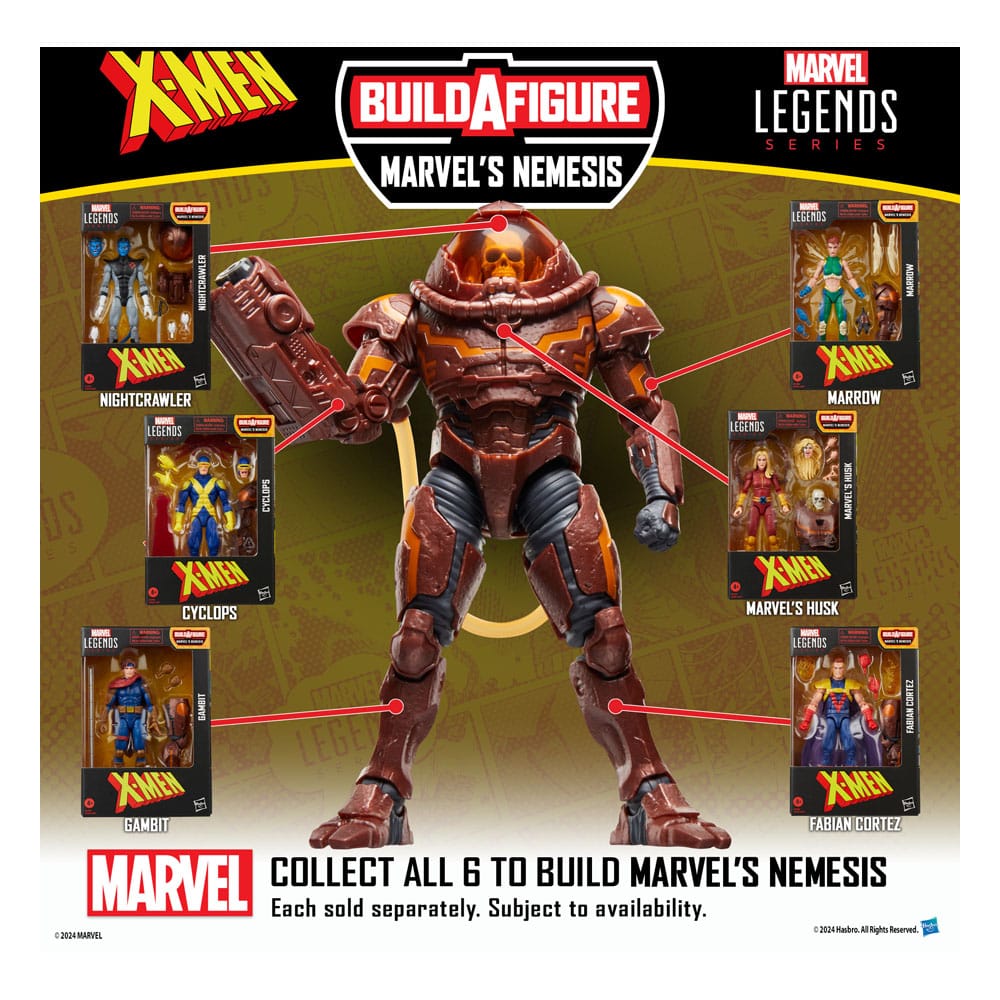 X-Men Marvel Legends Acción Figura Husk de Marvel (BAF: Marvel's Nemesis) 15 cm