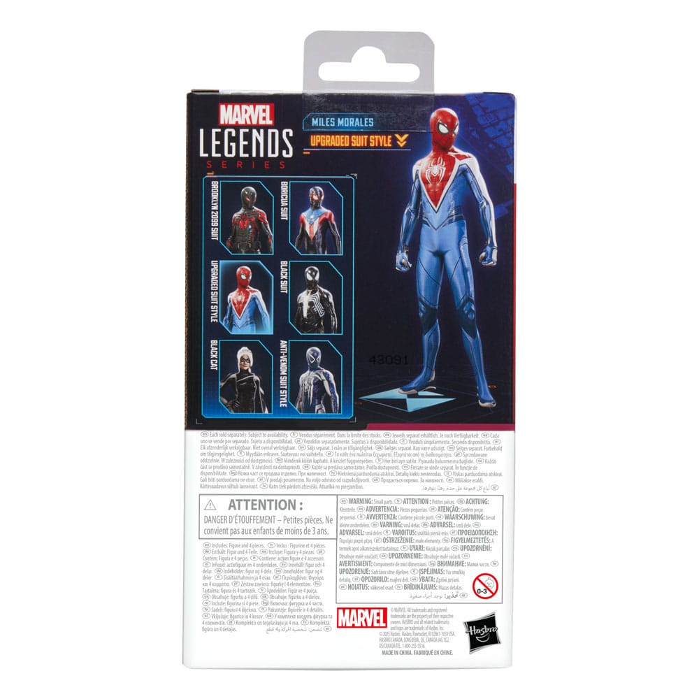Spider-Man 2 Marvel Legends Gamervers Action Figure Miles Morales (style de combinaison amélioré) 15 cm