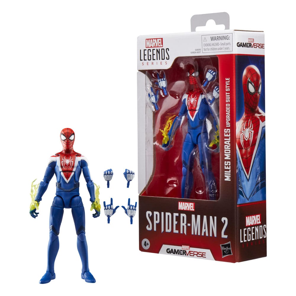 Spider-Man 2 Marvel Legends Gamervers Action Figure Miles Morales (style de combinaison amélioré) 15 cm