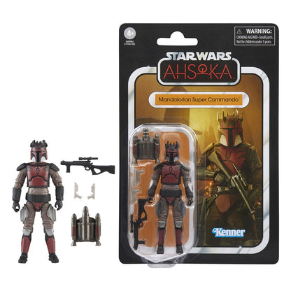 Yıldız Savaşları: Ahsoka Vintage Koleksiyon Aksiyon Figürü Mandalorian Süper Komando 10 cm