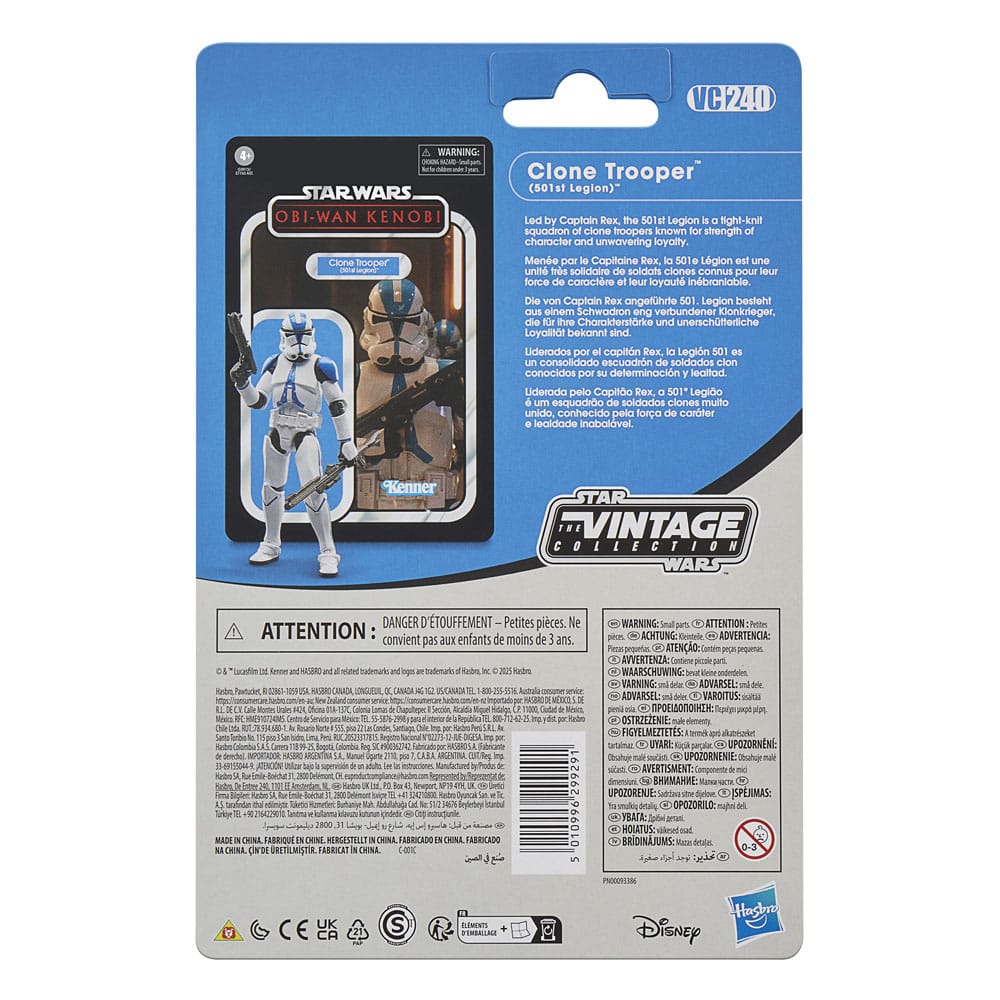 Yıldız Savaşları: Obi-Wan Kenobi Vintage Koleksiyon Aksiyon Figürü Klon Trooper (501. Lejyon) 10 cm