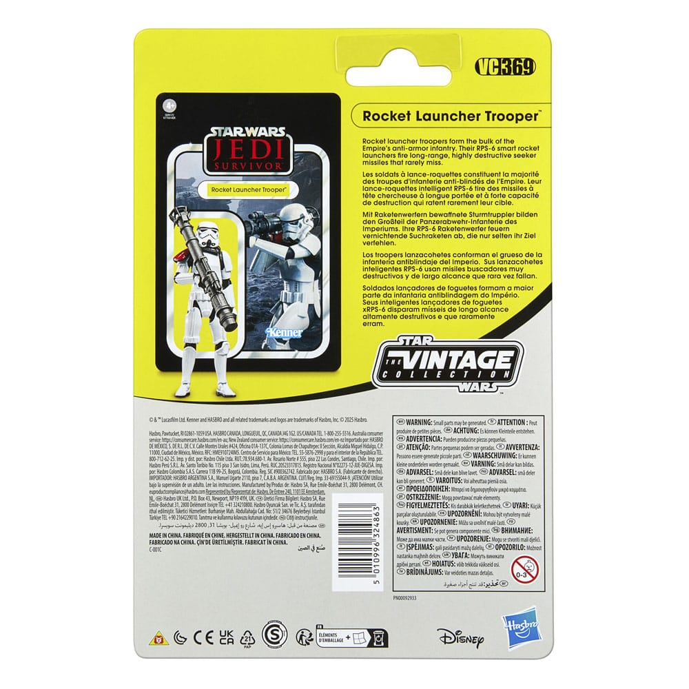 Yıldız Savaşları Jedi: Survivor Vintage Koleksiyon Aksiyon Figürü Roket Başlatıcı Trooper 10 Cm