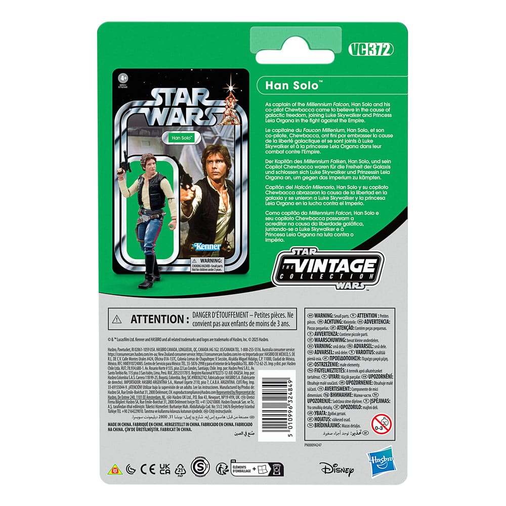 Yıldız Savaşları Bölüm IV Vintage Koleksiyonu Aksiyon Figürü Han Solo 10 cm