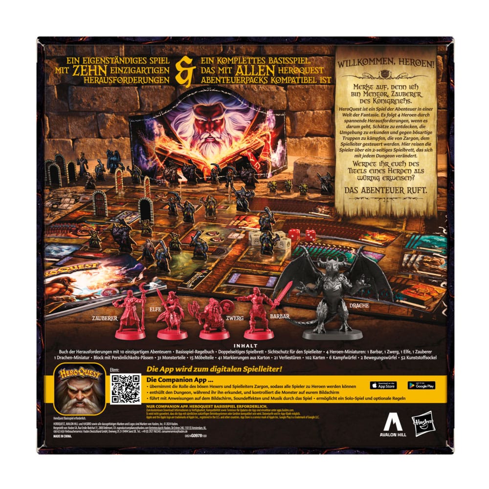 Heroquest Board Game der Aufbruch *Versione tedesca *