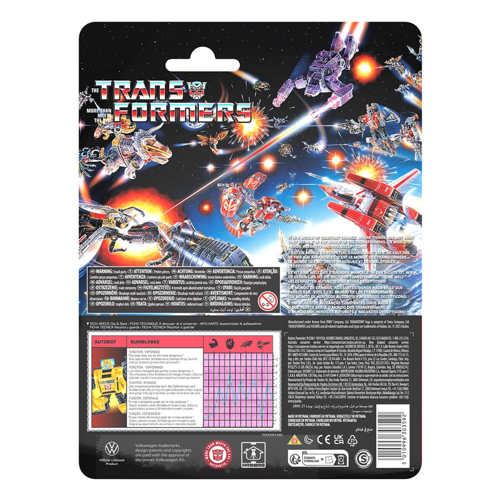 Transformatörler retro G1 aksiyon figürü Autobot Bumblebee 12 cm