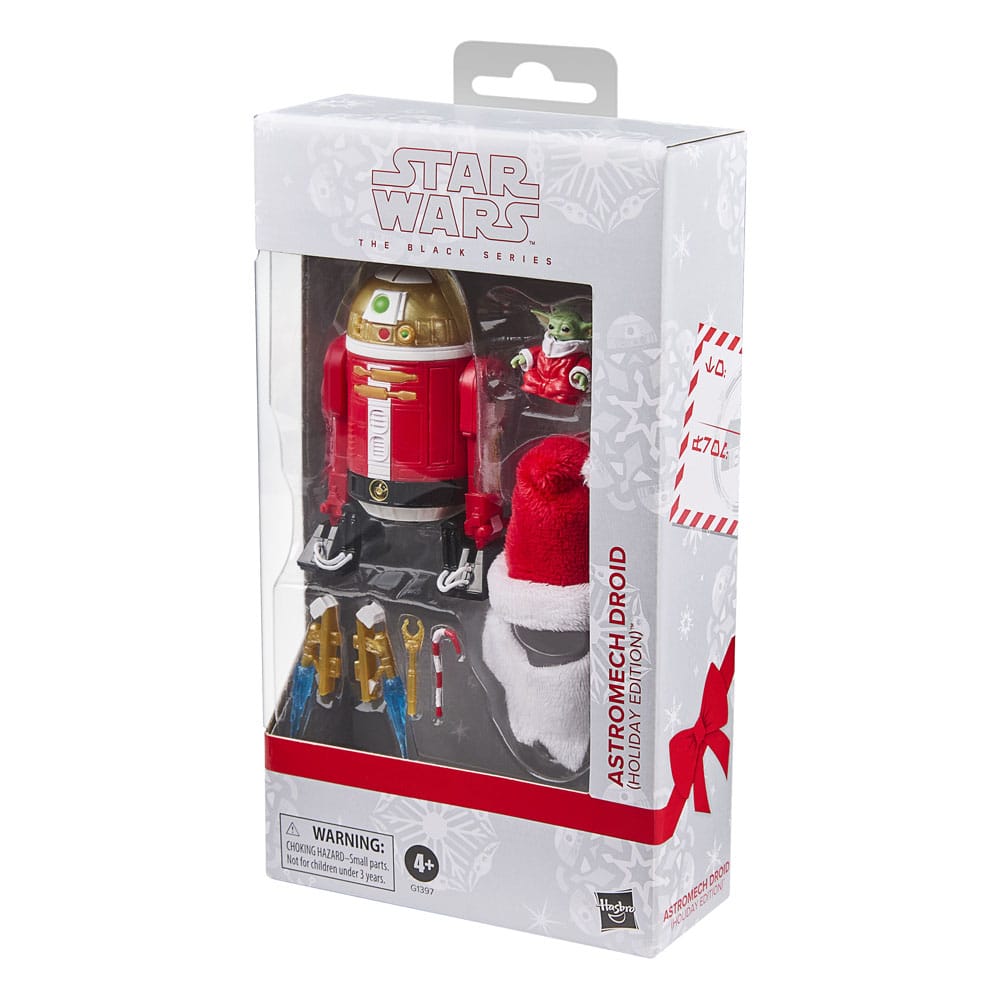Star Wars Black Serisi Aksiyon Figürü Astromech Droid (Tatil Sürümü) 15 cm