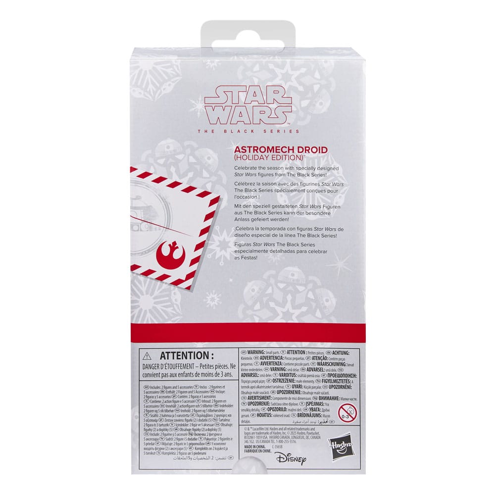 Star Wars Black Serisi Aksiyon Figürü Astromech Droid (Tatil Sürümü) 15 cm